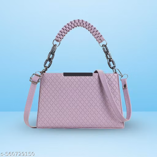 Purple Quilted Handbag | Stylish Sling Bag for Women with Chain Handle
