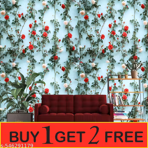 SUNRISE WALLPPER 40cm x 100cm - Modern Design, Self-Adhesive, Waterproof, Removable Wall Decor for Home & Office Pack of 3 Roll