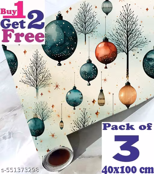 SUNRISES WALLPAPERSelf Adhesive Wall Stickers For Kitchen 100x40 CM Pack Of 3 Kitchen Wallpaper Waterproof Wall Sticker | Kitchen Shelf Stickers for Home | Kitchen Wall Stickers Oil Proof (Wall Texture) Wallpaper for Walls of Kitchen | Bedroom & Living Ro