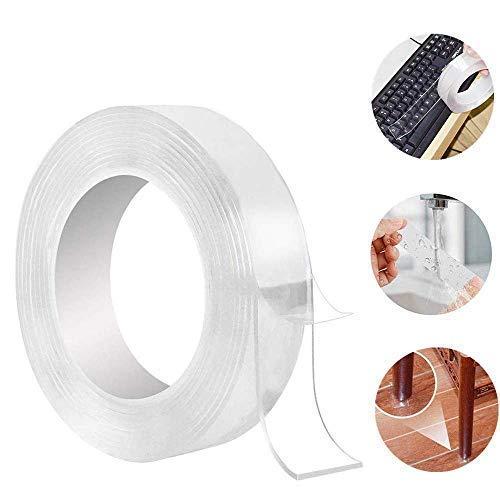 Nano Reusable and Washable Adhesive Silicone Tape, Anti-Slip Double Sided