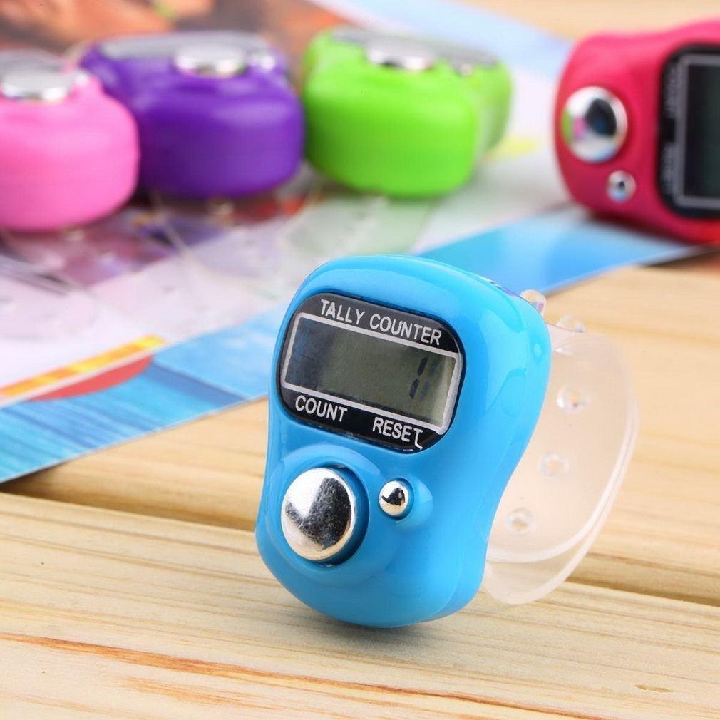 Mini Hand Tally Counter Finger Ring Digital Electronic Hand Count, Japa Counter pack of 1
