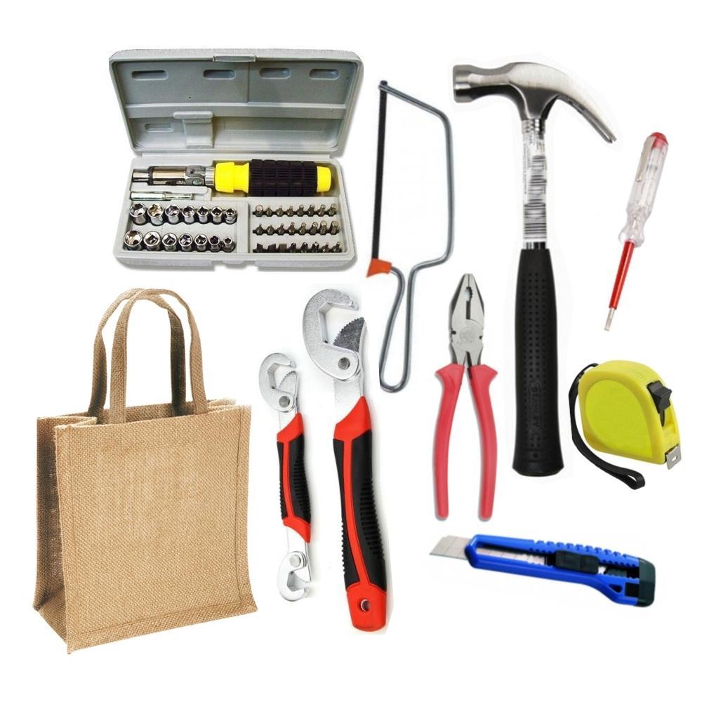 Hand Tool Kit | 50 Pcs Multipurpose Hand Toolkit Set for Home Repair & Professional Use