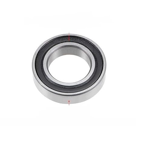 6801-2RS Deep Groove Ball Bearing 12x21x5mm Double Sealed ABEC-1 Bearings (Pack of 1)