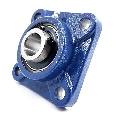 UCF 204 Pillow Block Bearing - Heavy Duty 2-Bolt Flange Mounted Bearing Unit with Grease Fitting (20mm Bore) (Pack of 1)