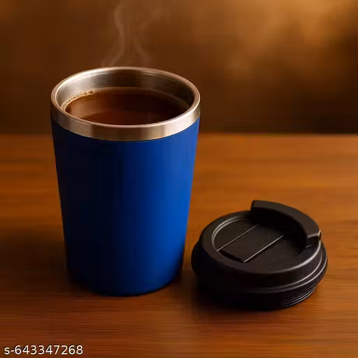 Premium Stainless Steel Coffee Mug | Double Wall Insulated | 380ml | Leak-Proof & Travel Friendly