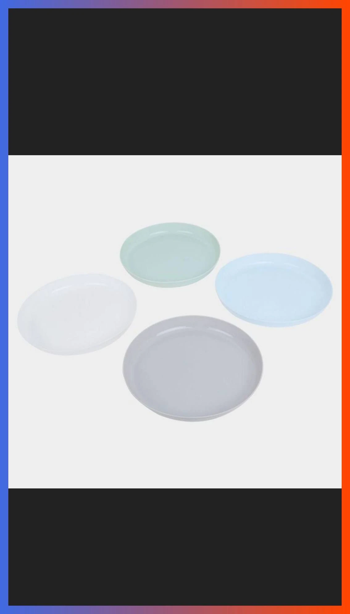 PLATES FOR KITCHEN & DINING | MULTI-PURPOSE SERVING PLATES | EASY TO CLEAN | DAILY USE