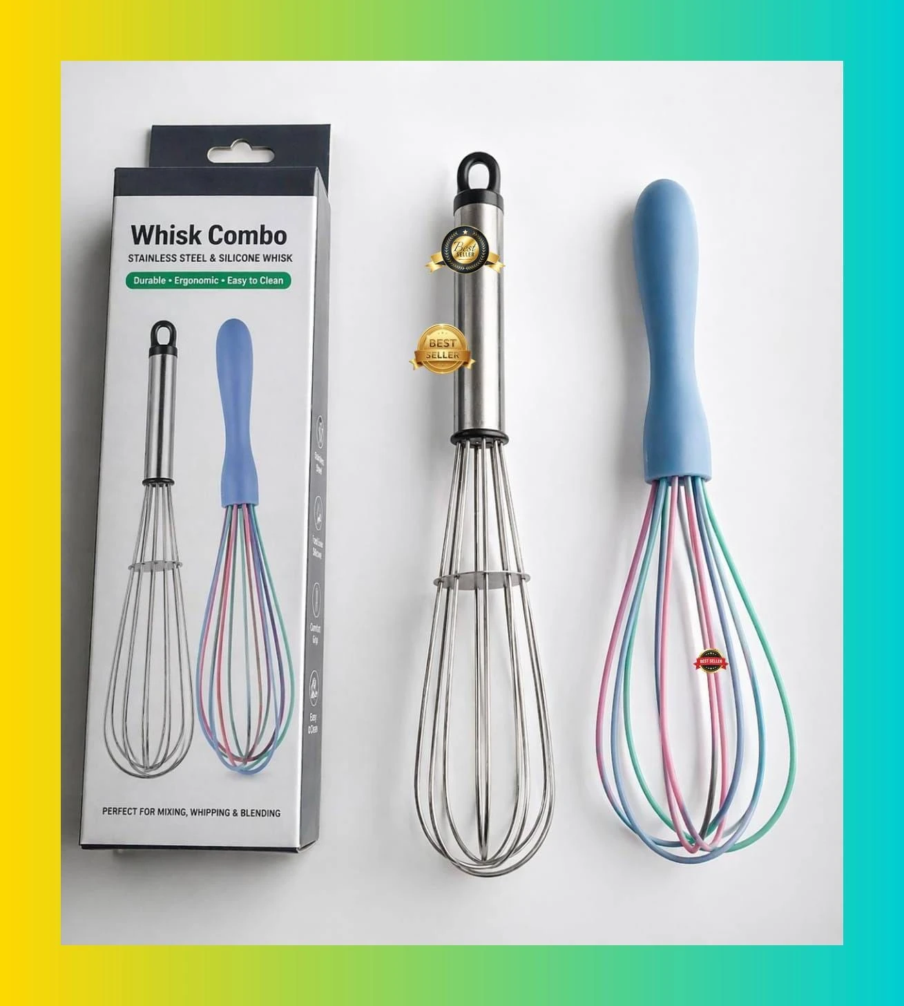 WHISK FOR KITCHEN | MANUAL EGG BEATER | MIXING & BEATING TOOL | EASY TO USE | DAILY COOKING