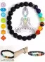 7 Chakra Bracelet – Latest Authentic 7 Chakra Bracelet for Men & Women - Genuine Healing Crystals, Tiger Eye Charm, and Lava Stone Diffuser