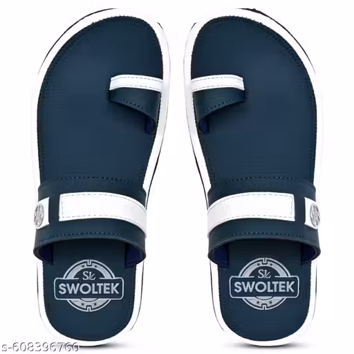 SWOLTEK Slippers for Men & Boys, Regular Wear Chappals, Lightweight Flip Flops for Bathroom & Home, Everyday Use, Black & Brown Tan, Summer & Monsoon Trendy Style