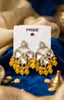 yellow chandbali polki foe women