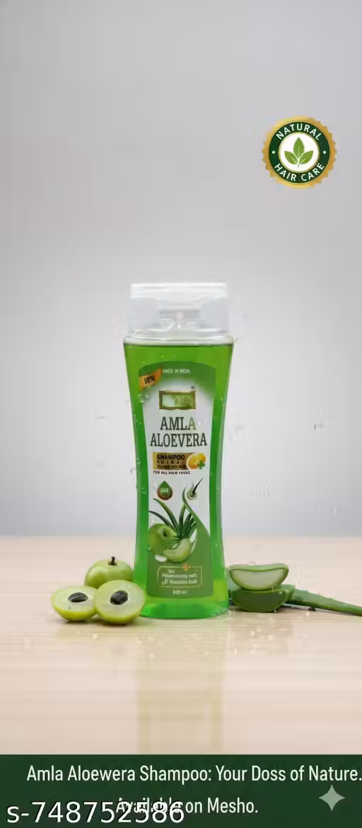 Amla Aloevera Hair Fall Control Shampoo -total 500ml (Pack of 1) | Natural Ayurvedic Formula for Strong & Shiny Hair | Men & Women