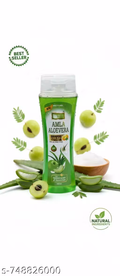 Amla Aloevera Anti-Hairfall Shampoo - 500ml (Pack of 1) | Strong & Shiny Hair Natural Formula