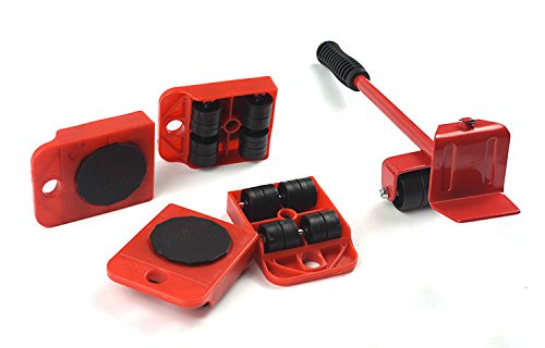 Furniture Lifter Easy Moving Sliders 5 Packs Mover Tool Set, Heavy Furniture Appliance Moving & Lifting System - Maximum Load Weight 330Lbs