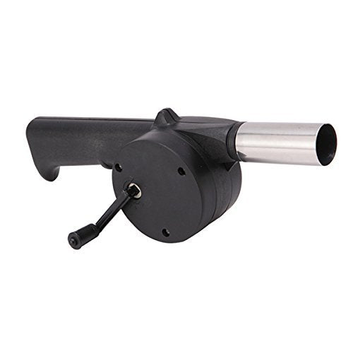 Outdoor Cooking Portable Hand Crank Powered Barbecue BBQ Fan Air Blower Fan for Charcoal Grill BBQ Campfire Fireplace