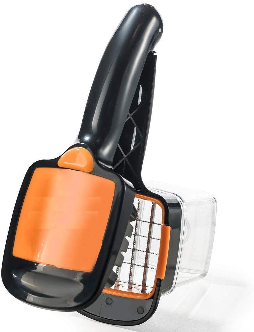 5 in 1 Cutter Chopper Dicer Veggie Multi Function Stainless Steel Vegetable Slice Chopper Slicer Non-Skid Base Slicer and Chopper