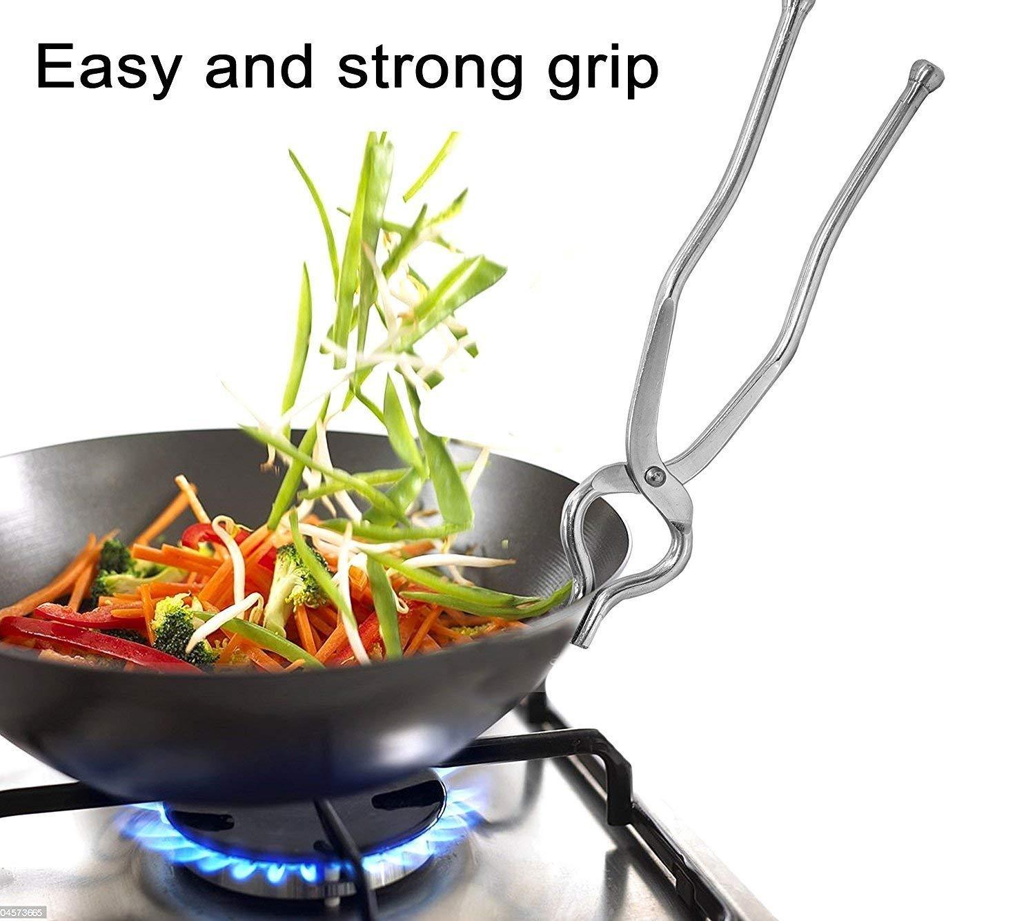 Stainless Steel Pakkad, Sansi, Tong, Kitchen Tool pincer, Utility Holder (Big) ( Utensil Holder)
