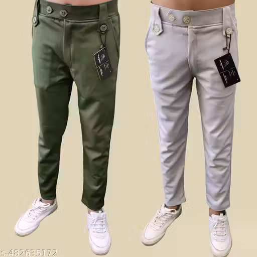 The Impeccable Fit Kids Trousers (Pack of 2) | Comfortable & Stylish Trousers for Kids