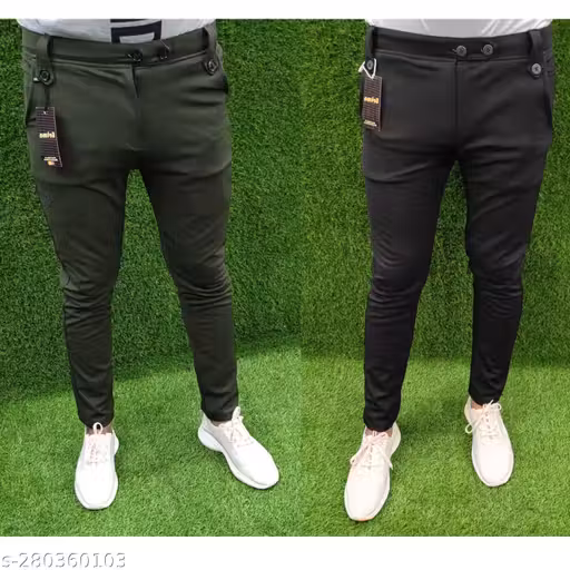 Eetma !Trouser!Men Lower pants Jogger Perfect Fit | Stylish | Good Quality | Soft Lycra Blend | Mens & Boys Lower Pajama Jogger | Gym | Running | Jogging | Yoga | Casual Wear twill lycra trouser !osm 2 colour | Black & Dark Green hurry up mens for button