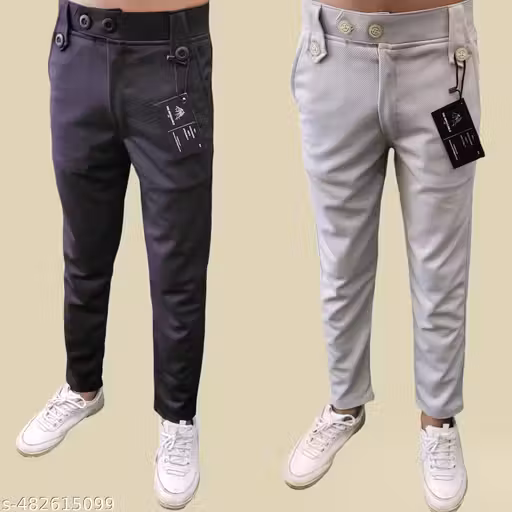 The Impeccable Fit Kids Trousers (Pack of 2) | Comfortable & Stylish Trousers for Kids