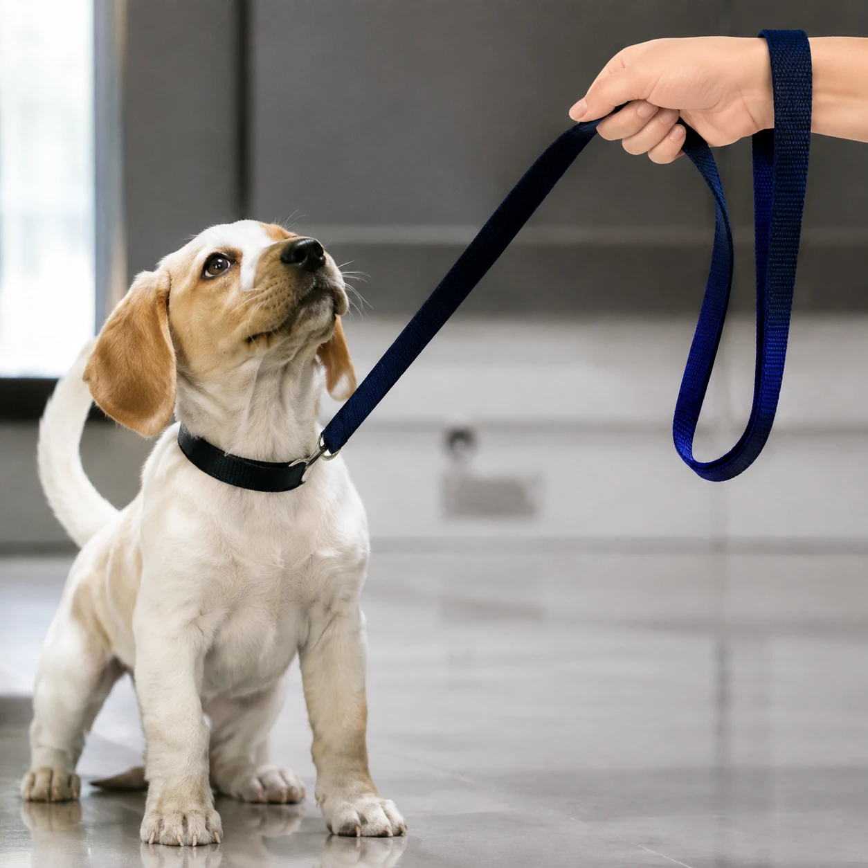 Puppy Cat Collar Leash Set Soft Nylon Adjustable Belt for Small Dogs and Cats
