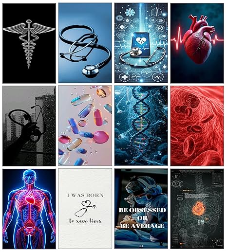 Harry Potter Magic Wizard Wall Art Posters Set | Premium Glossy Prints with Tape | Bedroom Office Dorm Decoration | BLUEWALL DECOR
