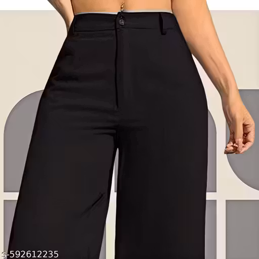 Regular fit trousers and pants for women and girls