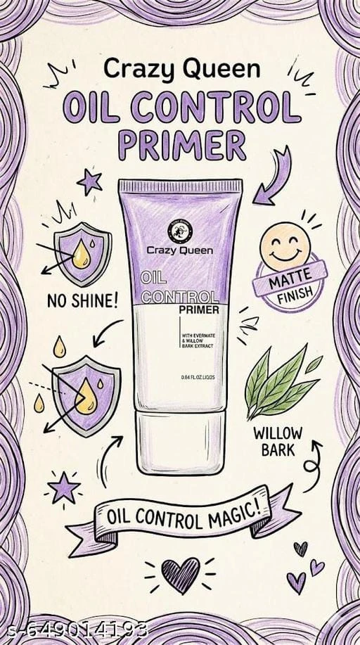 CRAZY QUEEN Primer | Matte Finish Face Primer