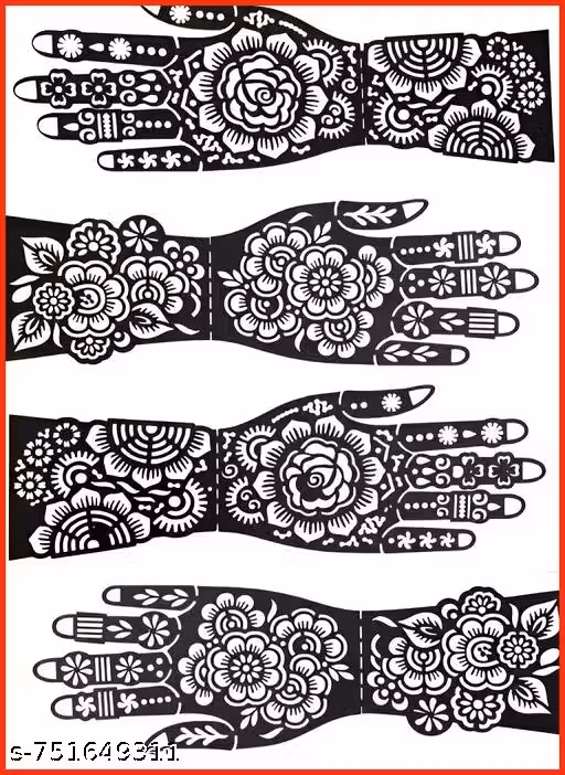ALS Mehndi Temporary Tattoo Sticker