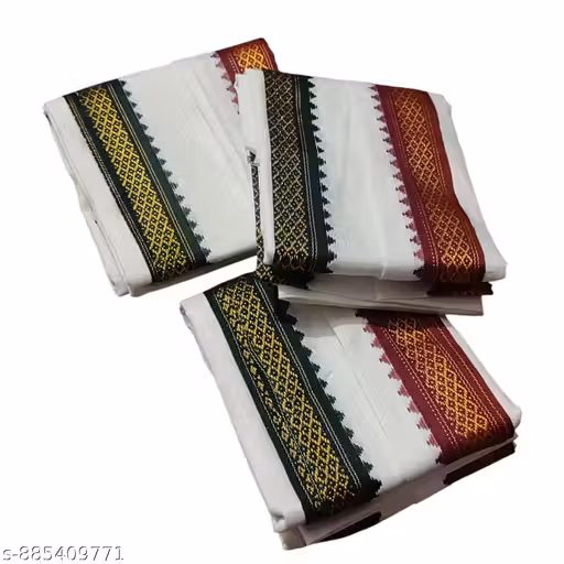 Premium Thalapathi Style Cotton Gamcha Combo Pack of 3 | Soft Absorbent Checked Angocha for Men | Multi-Purpose Towel & Head Wrap