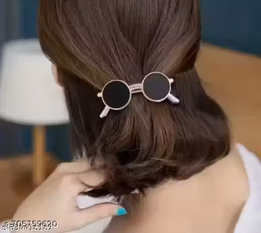 Trendy Vintage Sunglass Style Hair Clip for Women | Stylish Retro Look Hair Accessory | Unique Hair Barrette for Girls