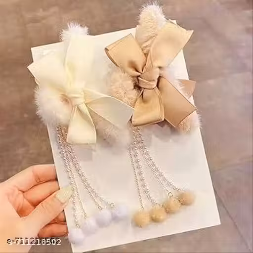 Vassu store pack of 2 Claw Clips Hair Clips for Women Thick and Thin Hair, Multi-Styles Non-slip Strong Hold jaw clips | Stylish Bow Hair Clips for Girls & Women | Korean Fancy Hair Accessories Party Wear |