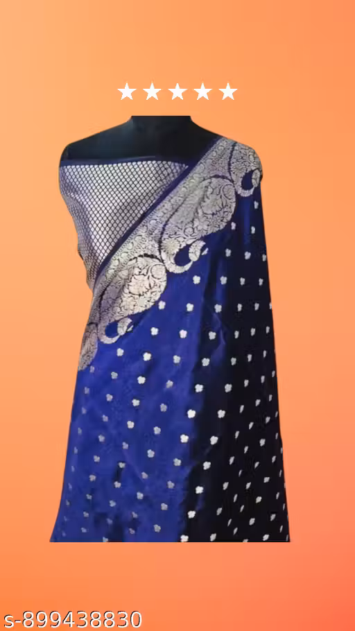 Katan Double Zari Work Banarasi Silk Saree | Designer Ethnic Party Wear Saree