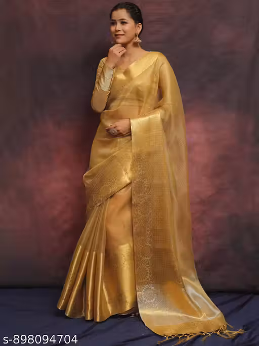 Tissue Ikkat Saree | Designer Traditional Silk Saree for Women