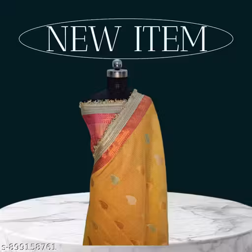 Alfee Cotton Lace Work Saree | New Designer Cotton Saree for Women