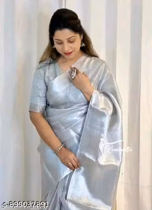 Kanjeevaram Double Zari Work Banarasi Saree | Wedding Wear Silk Saree