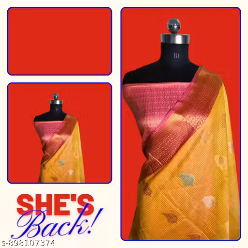 Cotton Contrast Alfee Saree | Designer Lightweight Daily Wear Saree