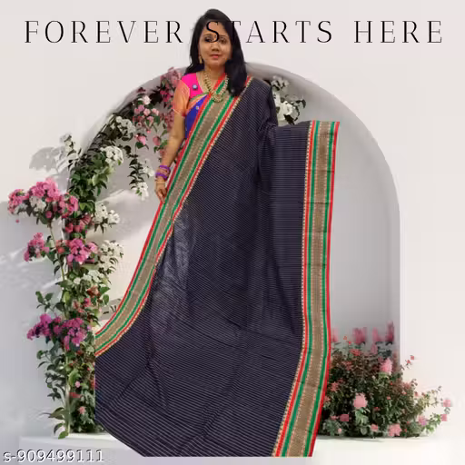 Mahroon Silk Saree | Traditional Indian Wear Designer Saree with Zari Border
