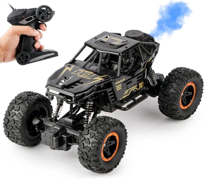 Remote Control RC Rock Crawler Car Toy 2 WD for Kids with Smoke Effect