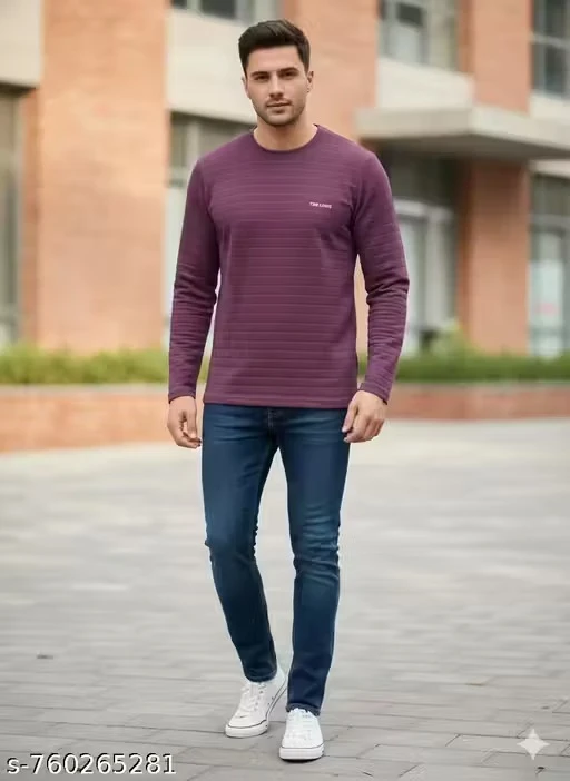 T-Shirt for Men | Full Sleeve Casual Wear | Trendy Men's Clothing
