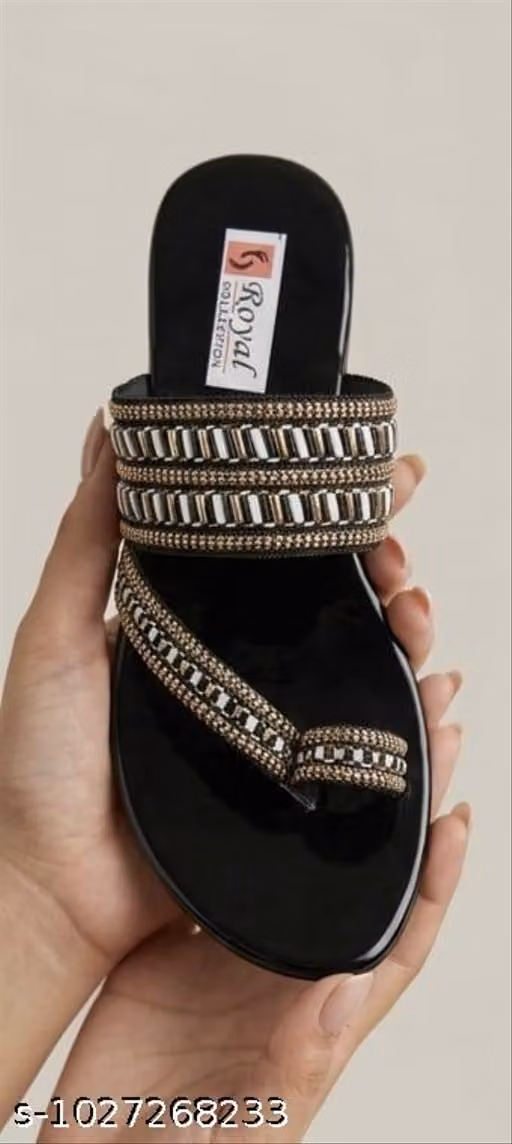 Embellished Ethnic Kolhapuri Flat Sandal