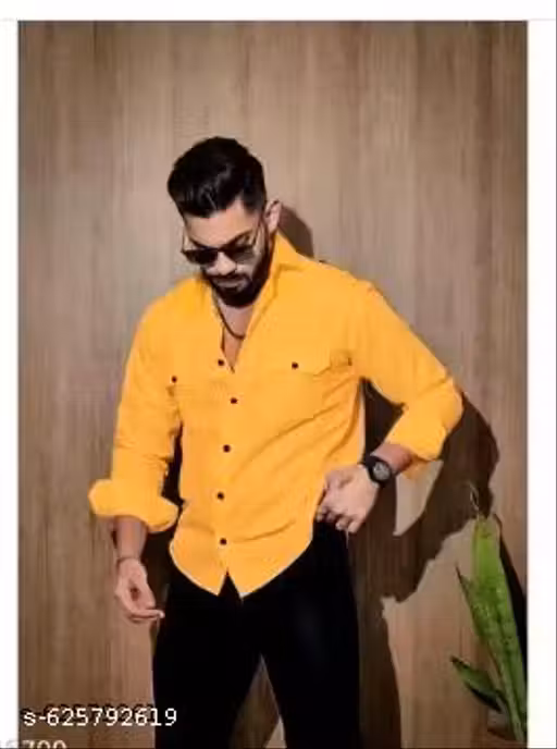 Stylish Cotton Double Pocket Shirt for Men | Casual & Office Wear Full Sleeve Shirt