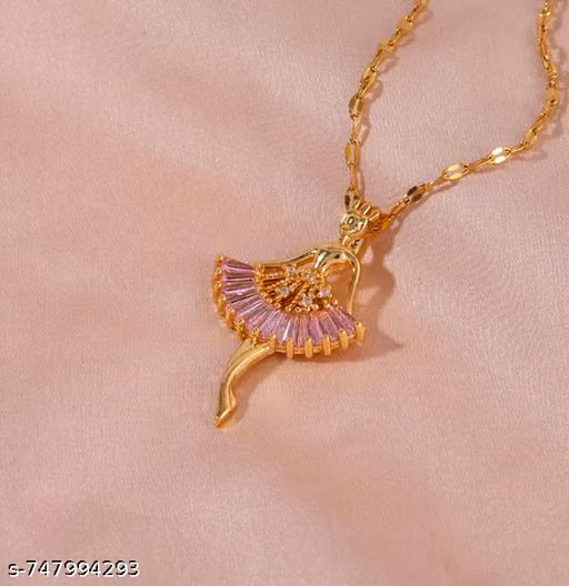 Stylish Ballerina Stone Necklace for Women