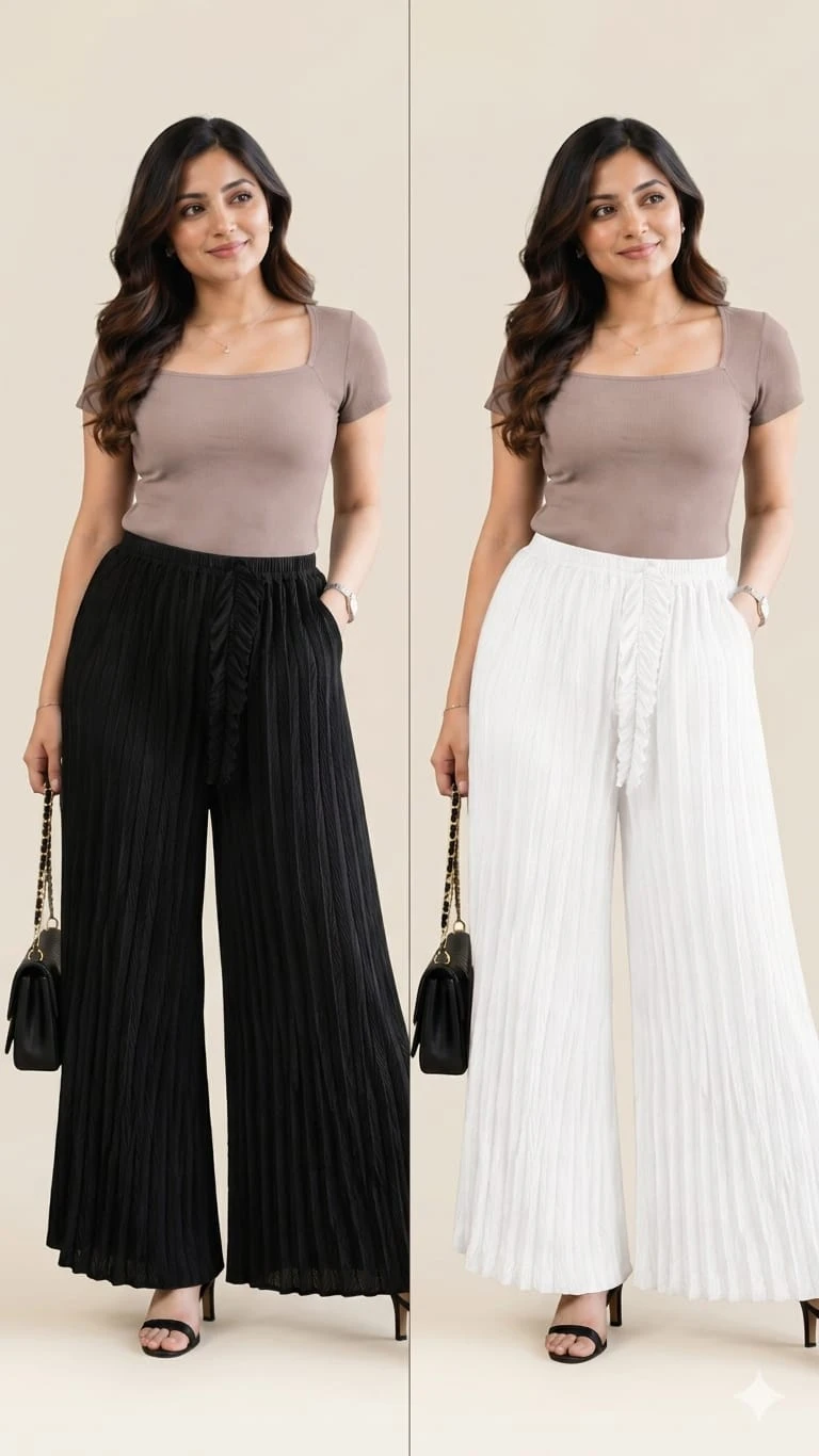 Women Party Wear Plazo Combo Pack of 2 Trendy Fashion Collection