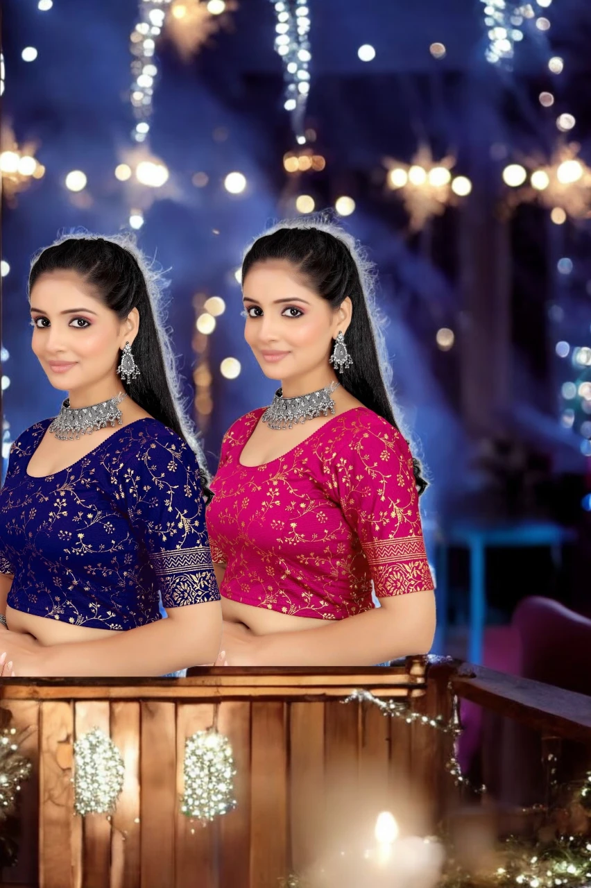 Women Ethnic Embroidered Designer Party Wear Blouse Collection