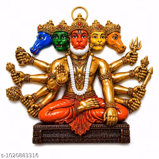 Panchmukhi Hanuman Ji Home Safety & Protection Decor I Vastu Protection Panchmukhi Decorative Wall Hanging