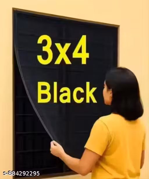 Premium Black Window Mosquito Net 3*4 ft | Strong Net for Windows | Insect & Mosquito Protection Net | Easy to Install Home