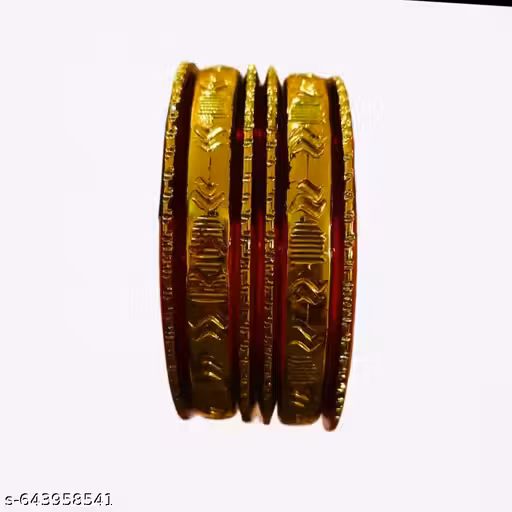 Mehroon plastic Bangles Set