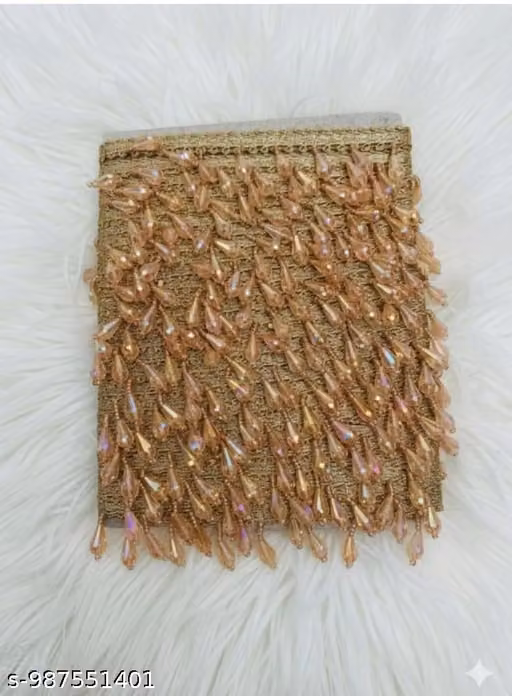 for Duapatta,Lehenga,Kurti,Suit ,(Width-3 cms, 4 Meter)Golden | RD Handicraft
