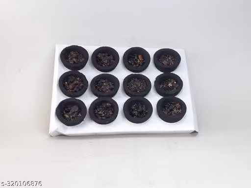 Dhoop Loban Guggul for Pooja Pure Natural Guggal Raw Dhoop Cup with Sambrani 12 Pic.