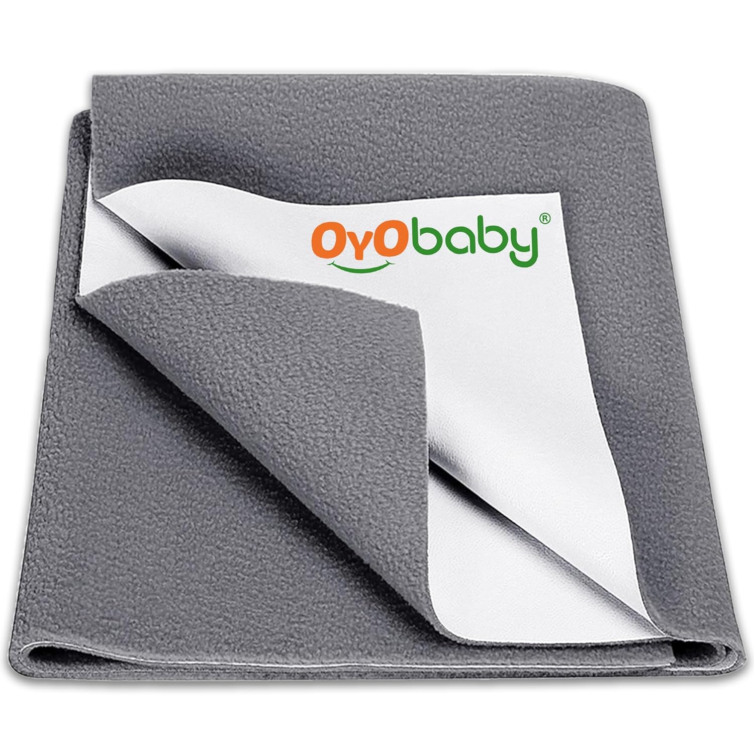 OYO BABY Cotton Waterproof Quick Dry Sheet for Baby|Bed Pad|Baby Bed Protector Sheet for Toddler Children(X-Large(200Cm X 140Cm),Grey)